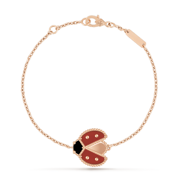 [Super CiCi ]LUCKY SPRING 1 MOTIF PINK GOLD BRACELET