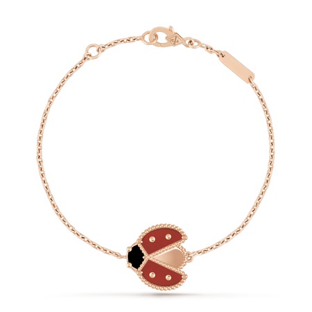 [Super Jewellery]LUCKY SPRING 1 MOTIF PINK GOLD BRACELET