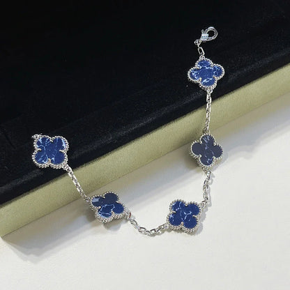 [Super Jewellery]CLOVER 5 MOTIF PIETERSITE BRACELET COLLECTION