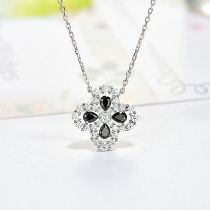 [Super Jewellery]LOOP NECKLACE FULL MOTIF DIAMOND 16MM MULTIPLE COLORS