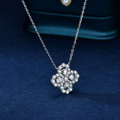 [Super Jewellery]LOOP NECKLACE FULL MOTIF DIAMOND 16MM MULTIPLE COLORS