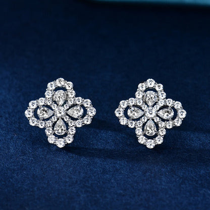 [Super Jewellery]LOOP EARRINGS FULL MOTIF DIAMOND 16MM