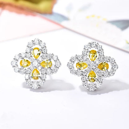 [Super Jewellery]LOOP EARRINGS FULL MOTIF DIAMOND 16MM