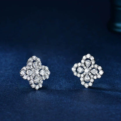 [Super Jewellery]LOOP EARRINGS FULL MOTIF DIAMOND 16MM