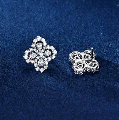 [Super Jewellery]LOOP EARRINGS FULL MOTIF DIAMOND 16MM