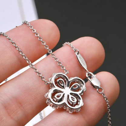 [Super Jewellery]LOOP NECKLACE FULL MOTIF DIAMOND 16MM MULTIPLE COLORS