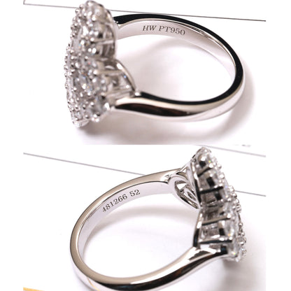 [Super Jewellery]LOOP RING FULL MOTIF DIAMOND 16MM SILVE