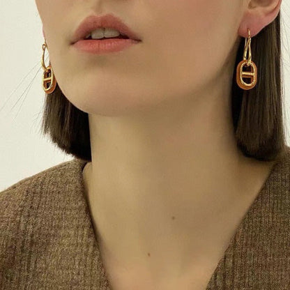 [Super Jewellery]HM O'MAILLON GOLD EARRINGS