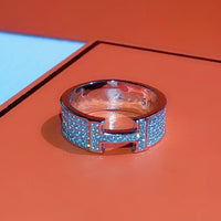 [Super Jewellery]H RING FULL DIAMOND