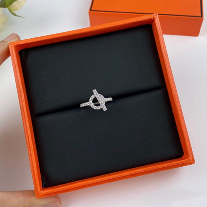 [Super Jewellery]ECHAPPEE RING SILVER DIAMOND