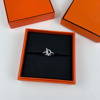 [Super Jewellery]ECHAPPEE RING SILVER DIAMOND