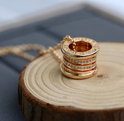 [Super]ZERO 1 PINK GOLD DIAMOND NECKLACE