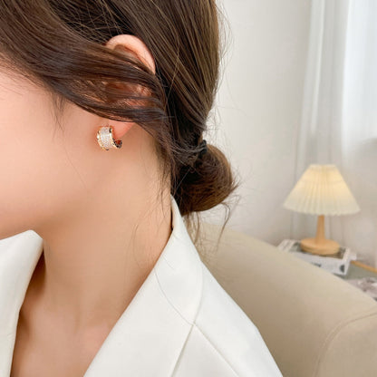 [Super]ZERO 1 DIAMOND PAVED EARRINGS