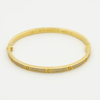 [Super Jewellery]LOVE BRACELET 3.65MM DIAMOND-PAVED
