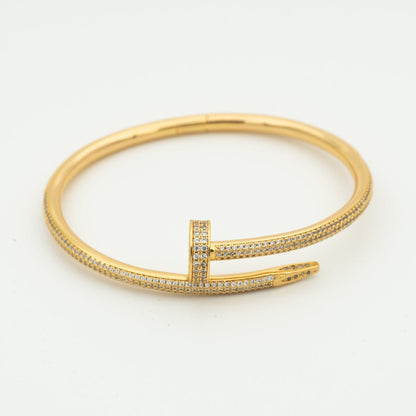 [Super Jewellery]JUSTE BRACELET 3.5MM ALL DIAMONDS