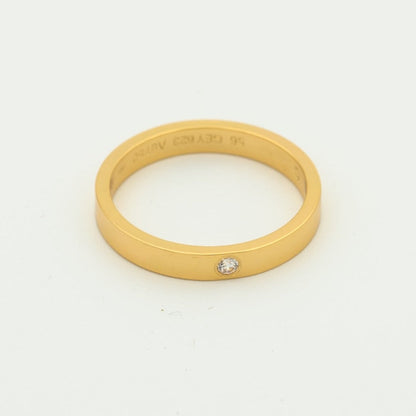 [Super Jewellery]LOVE RING 4MM 1 DIAMOND