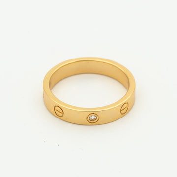 [Super CiCi ]LIEBESRING 4MM 1 DIAMANT ROSÉGOLD