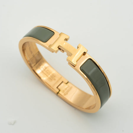 [Super Jewellery]H BRACELET BLUE GREEN 12MM