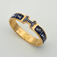 [Super Jewellery]H BRACELET BLUE CERAMIC
