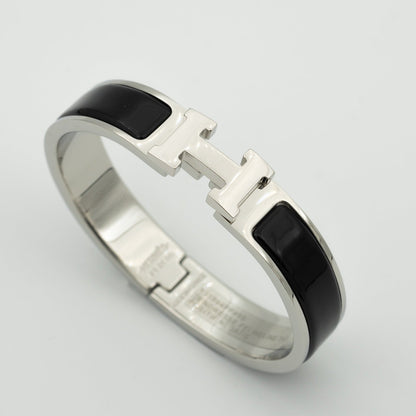 [Super Jewellery]H BLACK BRACELET