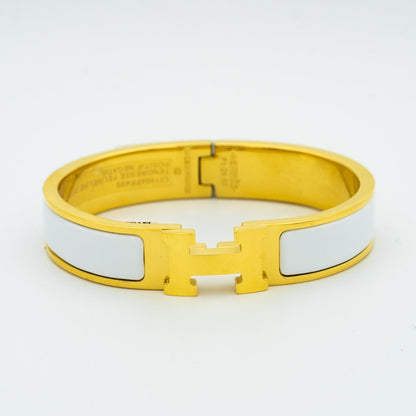 [Super Jewellery]H WHITE BRACELET