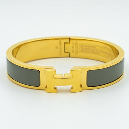 [Super Jewellery]H BRACELET BLUE GREEN 12MM