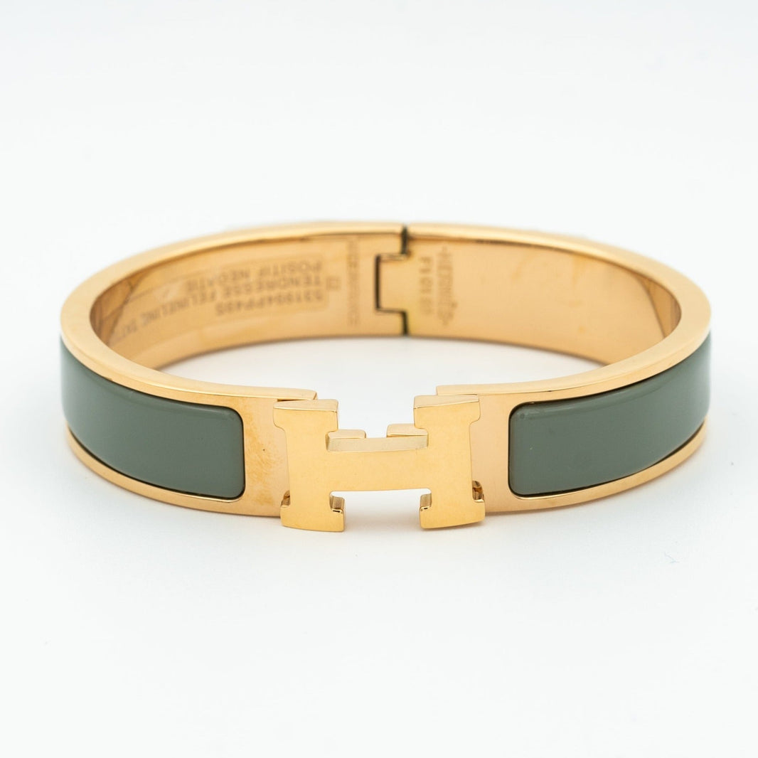 [Super Jewellery]H BRACELET BLUE GREEN 12MM