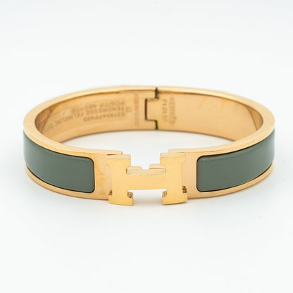 [Super Jewellery]H BRACELET BLUE GREEN 12MM