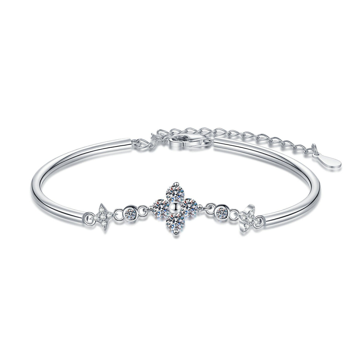 [Super CiCi]CLOVER & TWIN-STAR MOISSANITE-ARMBAND