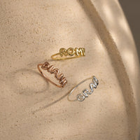 Bubble Name Ring