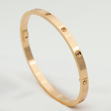 [Super Jewellery]LOVE BRACELET 3.65MM 10 DIAMONDS