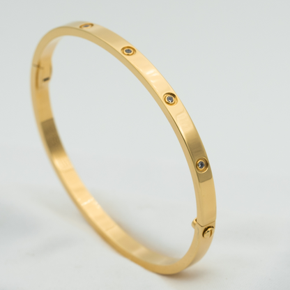 [Super Jewellery]LOVE BRACELET 3.65MM 10 DIAMONDS