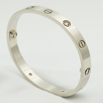 [Super Jewellery]LOVE BRACELET 6.1MM 4 DIAMONDS