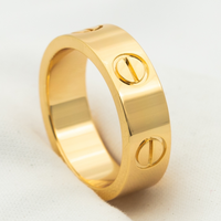 [Super Jewellery]LOVE RING 5.5MM NO DIAMOND