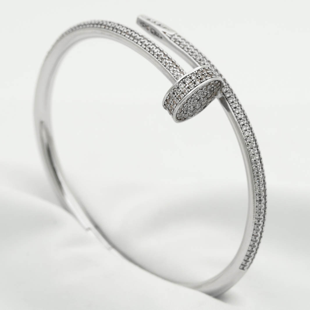 [Super Jewellery]JUSTE BRACELET 3.5MM ALL DIAMONDS