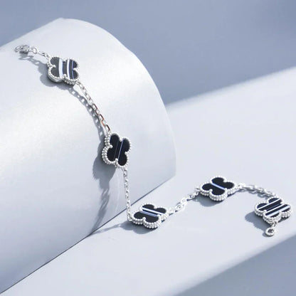 [Super Jewellery] CLOVER 5 MOTIF PULSAR STONE BRACELET COLLECTION