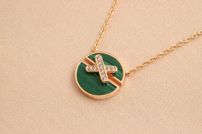 [Super Jewellery]JEUX DE ROSE GOLD DIAMOND NECKLACE
