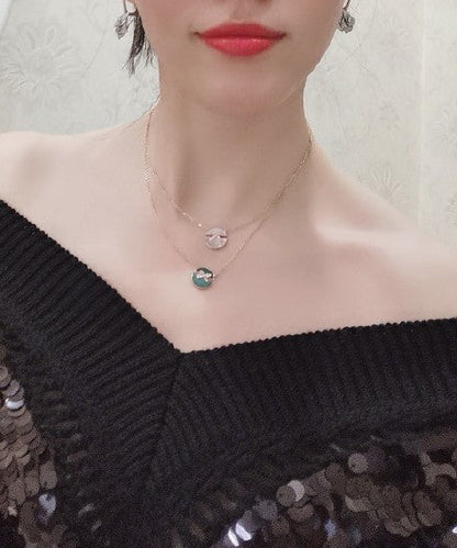 [Super Jewellery]JEUX DE ROSE GOLD DIAMOND NECKLACE