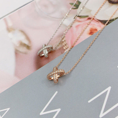 [Super Jewellery]JEUX DE DIAMOND NECKLACE