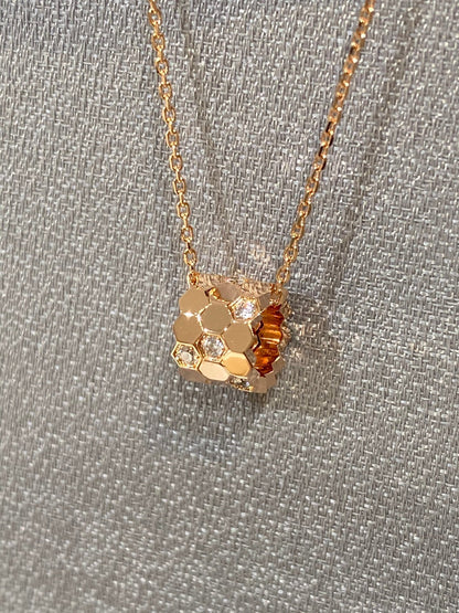 [Super Jewellery]BEE LOVE DIAMOND NECKLACE