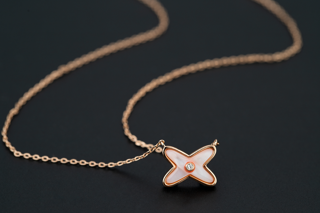[Super Jewellery]JEUX DE NECKLACE 1 DIAMOND