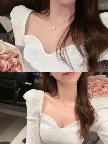 [Super Jewellery]JEUX DE NECKLACE 1 DIAMOND