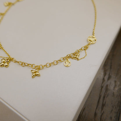 [Super Jewellery]BLOOMING SUPPLE NECKLACE BRASS