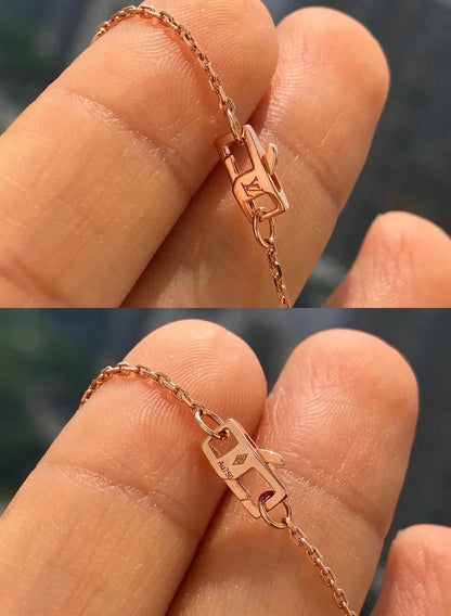 [Super Jewellery]BLOSSOM PENDANT PINK GOLD AND DIAMOND