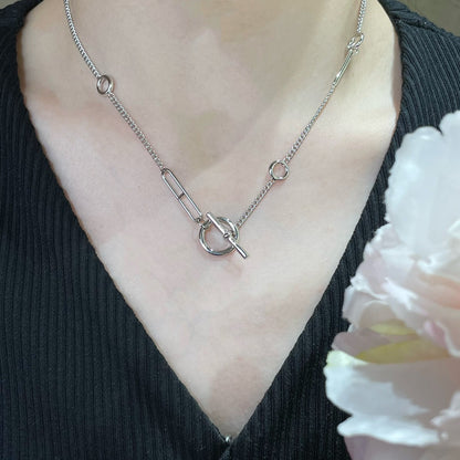 [Super Jewellery]HM STERLING CHAINE D'ANCRE HEART