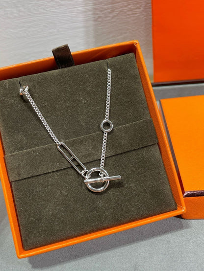 [Super Jewellery]HM STERLING CHAINE D'ANCRE HEART