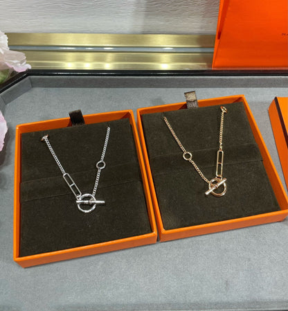 [Super Jewellery]HM STERLING CHAINE D'ANCRE HEART