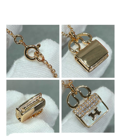 [Super Jewellery]H CIRCE MOISSANITE PENDANT NECKLACE GOLD