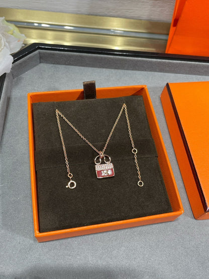[Super Jewellery]H CIRCE MOISSANITE PENDANT NECKLACE GOLD