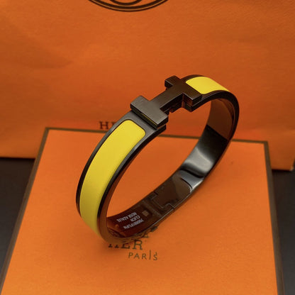 [Super Jewellery]CLIC HM SO BLACK YELLOW BRACELET